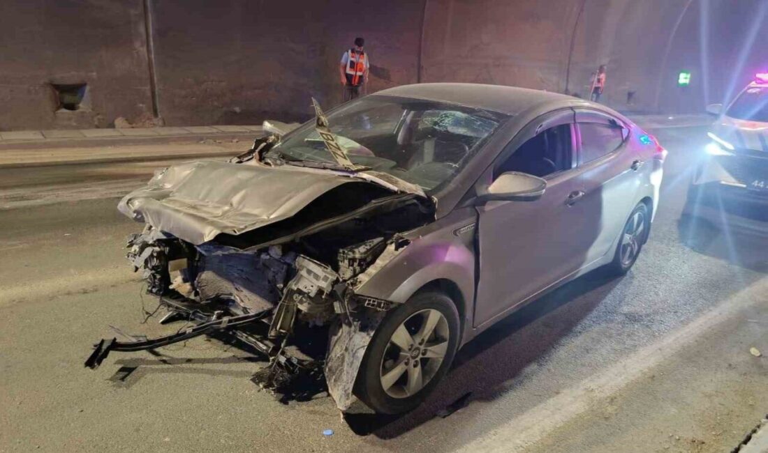 Malatya’nın Doğanşehir ilçesinde bulunan Erkenek Tüneli’nde meydana gelen trafik kazasında,