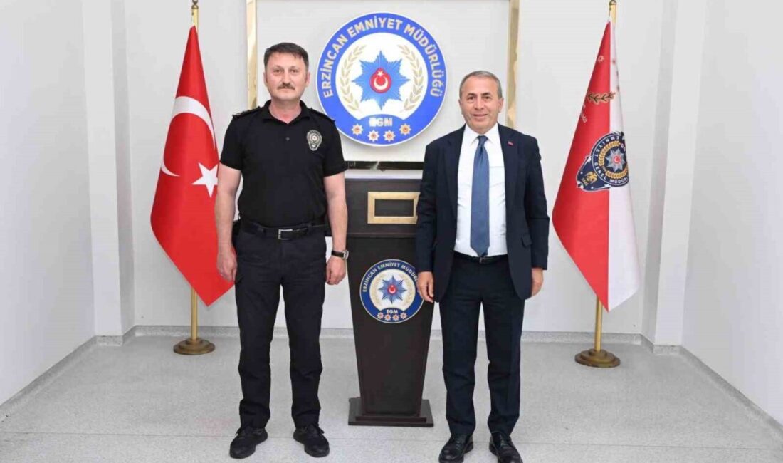 Emniyet teşkilatının çalışmalarıyla ilgili bilgi alışverişinde bulunmak üzere Erzincan İl