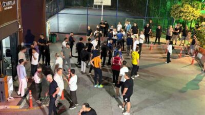 İstanbul’un Esenyurt ilçesinde bir site sakininin, misafirleriyle birlikte siteye alınmadığı