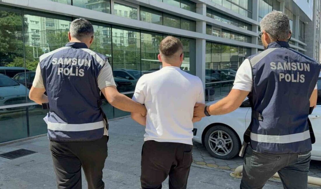 Samsun’da, eşine silah fotoğrafıyla tehdit içerikli mesajlar gönderdiği iddia edilen