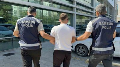 Samsun’da, eşine silah fotoğrafıyla tehdit içerikli mesajlar gönderdiği iddia edilen