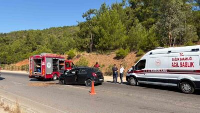 Fethiye-Seydikemer karayolunda Çırpı Kontrol Noktası mevkiinde meydana gelen trafik kazasında