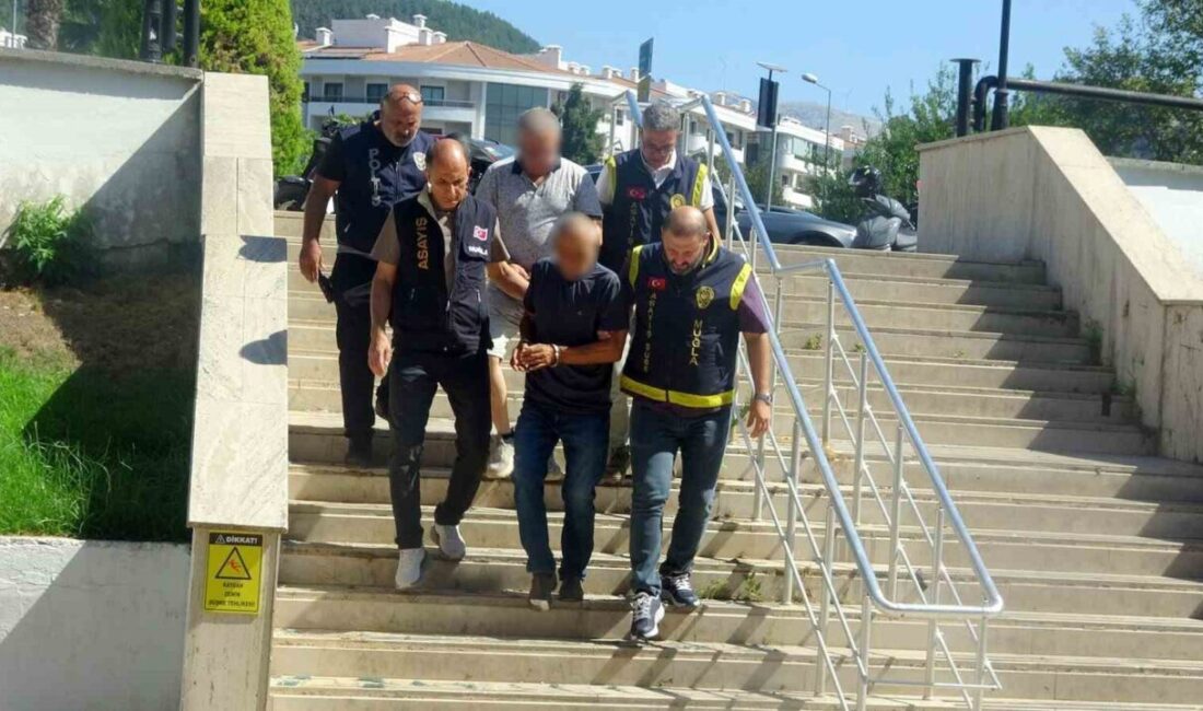 Muğla’da kilit parke taşlarının şantiyeden çalınmasıyla ilgili soruşturma kapsamında gözaltına