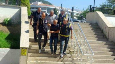 Muğla’da kilit parke taşlarının şantiyeden çalınmasıyla ilgili soruşturma kapsamında gözaltına