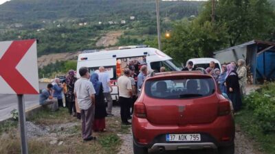 Kastamonu’nun İnebolu ilçesinde, hafif ticari aracın freninin tutmaması sonucu meydana