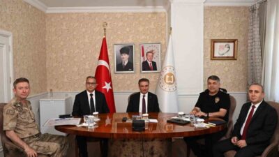 Erzurum Valisi Aydın Baruş ve ilgili kurum yöneticileri, İçişleri Bakanı