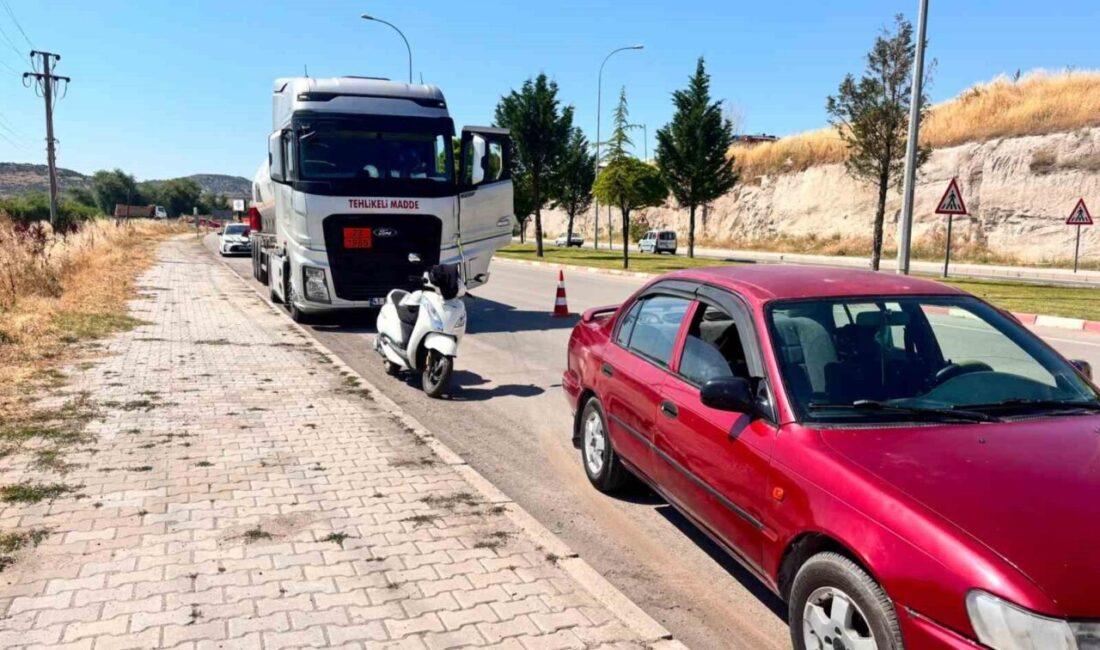 Kütahya’nın Tavşanlı ilçesinde meydana gelen trafik kazasında, gaz yüklü bir