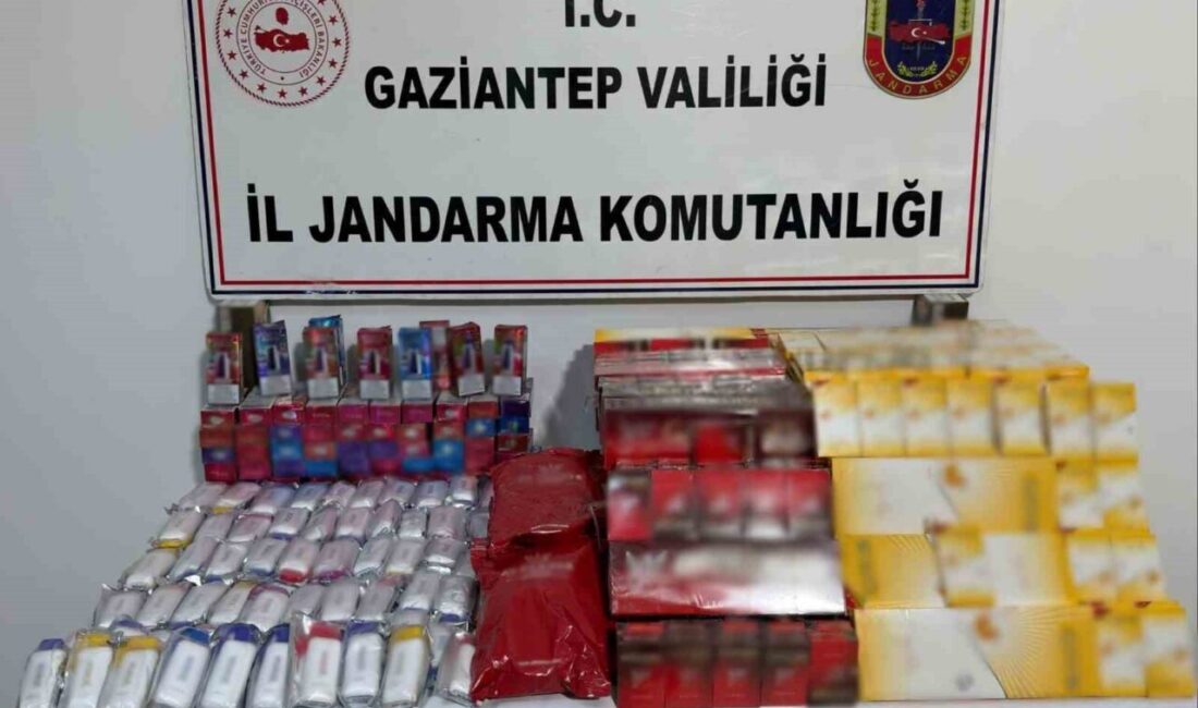 Gaziantep’te jandarma ekipleri tarafından gerçekleştirilen operasyonda, 1 milyon 150 bin
