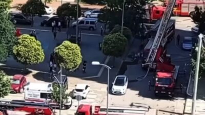 Gaziantep’te bulunan bir apartmanın 14. katında meydana gelen yangın itfaiye
