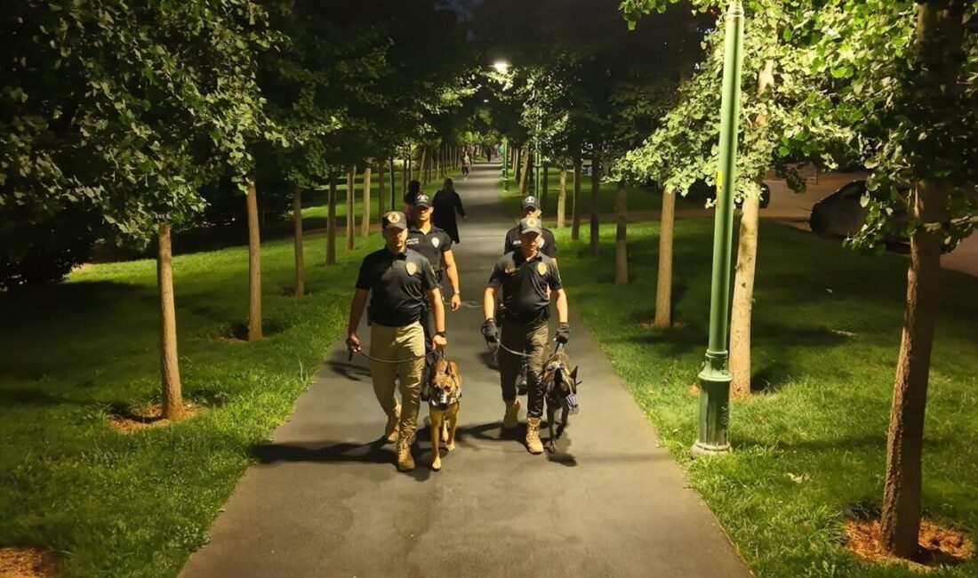 Gaziantep polis ekipleri, son bir haçta içerisinde “huzurlu parklar” operasyonu