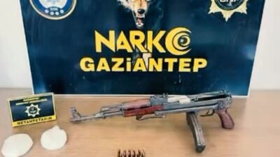 Gaziantep’te gerçekleştirilen operasyonlarda 3 ruhsatsız tüfek ile bir miktar uyuşturucu