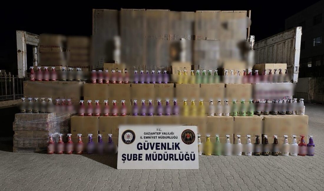 Gaziantep’te, Kaçakçılık ve Organize Suçlarla Mücadele Şube Müdürlüğü ekipleri tarafından