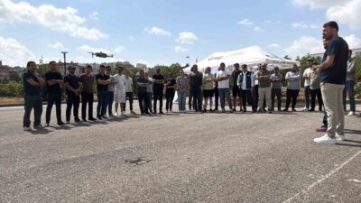 Gaziantep’te, Cumhurbaşkanlığı İletişim Başkanlığı koordinesinde gerçekleştirilen “Drone Destekli Habercilik ve