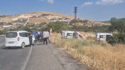 Gaziantep’te meydana gelen trafik kazasında, bir hafif ticari araç ile