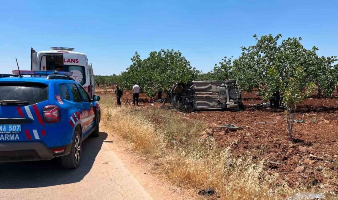 Gaziantep’in Nizip ilçesinde meydana gelen trafik kazasında, sürücüsünün kontrolünü yitirdiği