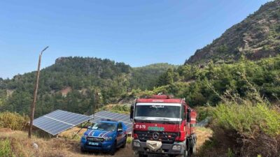 Gazipaşa ilçesindeki Zeytinada Mahallesi’nde meydana gelen örtü yangını, hızlı bir