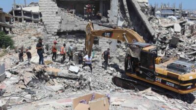 Filistin Sivil Savunma ekipleri, Gazze Şeridi’nde İsrail’in 7 Ekim 2023’te