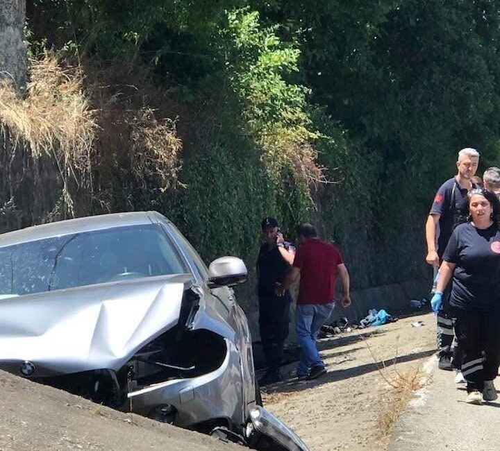 Bulancak ilçesinde meydana gelen trafik kazasında 79 yaşındaki bir motosiklet