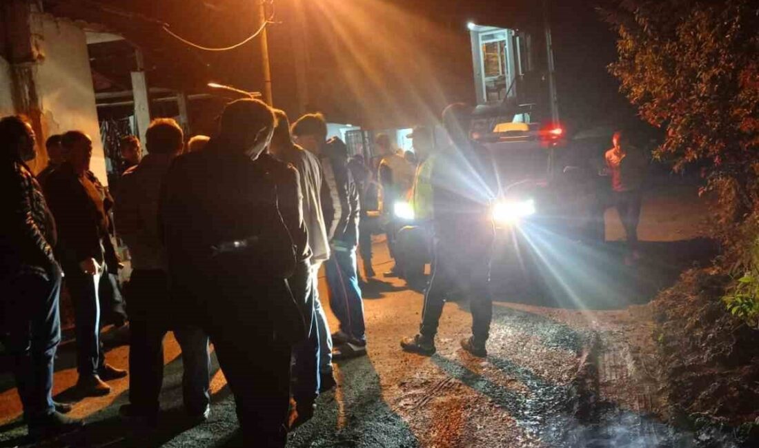Giresun’un Görele ilçesine bağlı Umutlu köyünde meydana gelen yüksek şiddetli