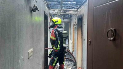 Balıkesir’in Gönen ilçesinde, 2 katlı bir müstakil evin üst katında