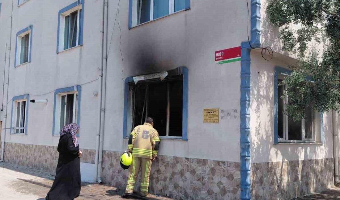 Balıkesir’in Gönen ilçesinde, 3 katlı bir binanın giriş katında meydana