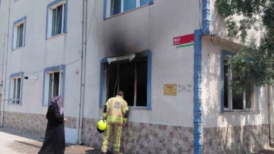 Balıkesir’in Gönen ilçesinde, 3 katlı bir binanın giriş katında meydana
