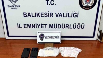 Balıkesir’in Gönen ilçesinde polis tarafından durdurulan bir araçta yapılan aramada