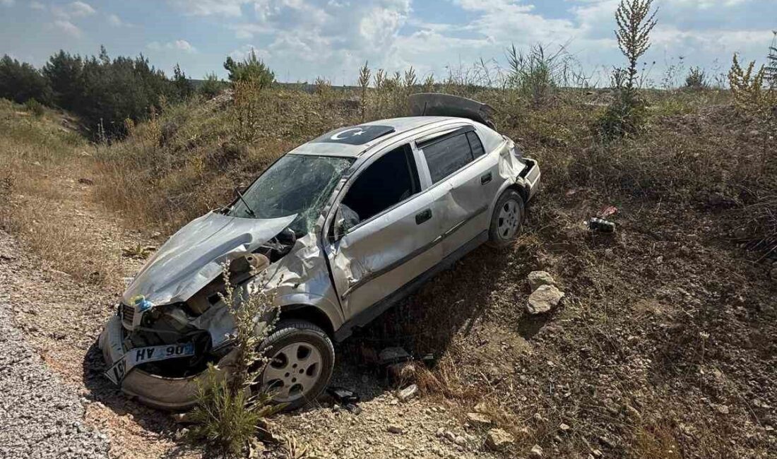Manisa’nın Gördes ilçesindeki çevre yolunda seyir halinde olan bir aracın