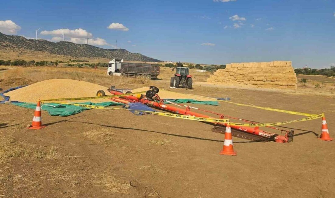 Kırıkkale’de, buğday yükleme işlemi sırasında devrilen hububat elevatörünün altında kalarak