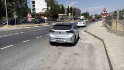 Eskişehir’de meydana gelen trafik kazasında, görevli polis memurlarına zorluk çıkaran