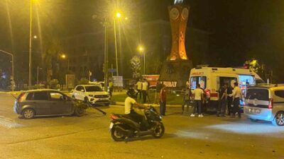 Adıyaman’da meydana gelen trafik kazasında, iki otomobilin çarpışması sonucunda bir