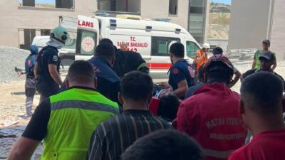 Hatay’da, Antakya ilçesine bağlı Kisecik Mahallesi’nde, inşaatı devam eden bir