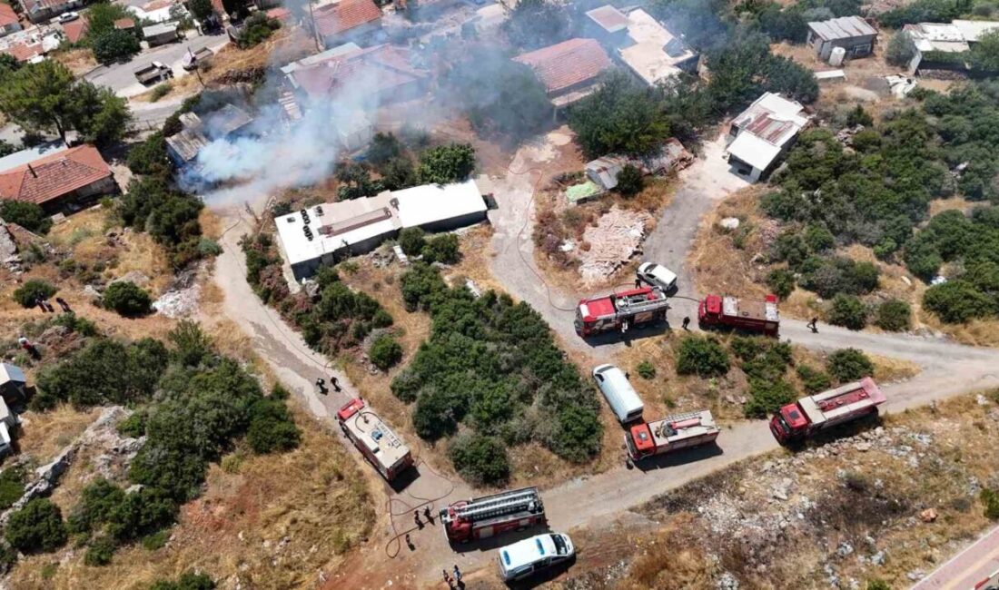 Antalya’da, Kepez İlçesi Kazım Karabekir Mahallesi’nde bulunan bir barakada inşaat