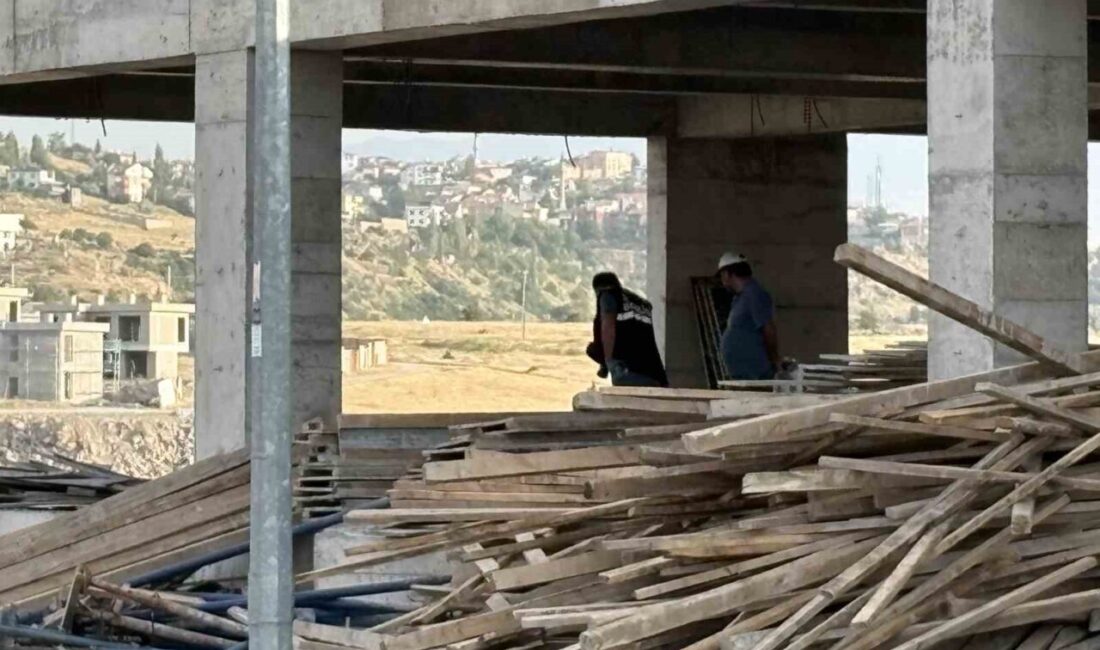 Melikgazi ilçesinde bir inşaatta meydana gelen olayda bir işçi yaralandı.