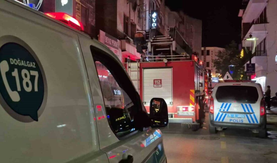 Bartın’da bir iş hanının bodrum katındaki tuvalet havalandırma sisteminde meydana