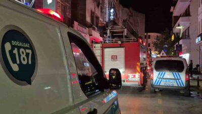 Bartın’da bir iş hanının bodrum katındaki tuvalet havalandırma sisteminde meydana