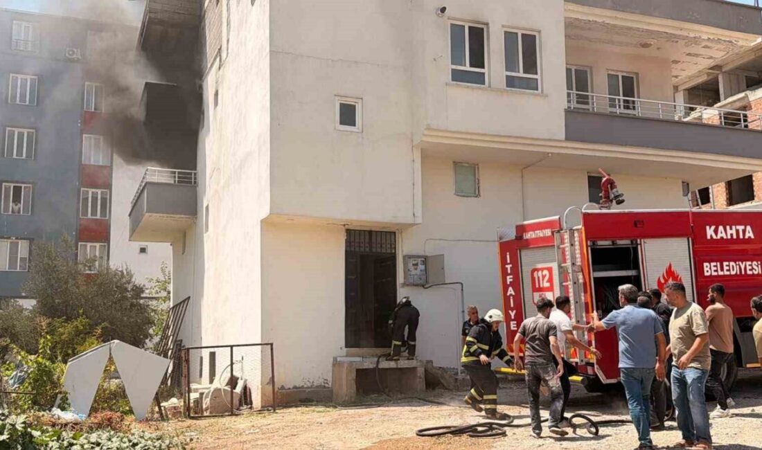 Adıyaman’ın Kahta ilçesinde, inşaat işçilerinin konakladığı bir evde meydana gelen