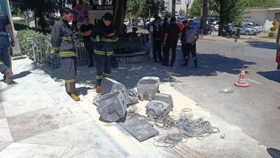 Manavgat ilçesinde faaliyet gösteren bir işletmenin ortaklarından biri, yüksek sesle