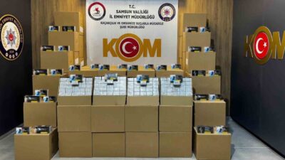 Samsun’un İlkadım ilçesinde gerçekleştirilen polis operasyonunda, bir kamyonette 1 milyon