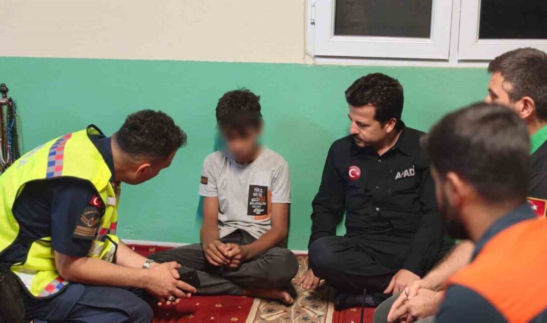 Andırın ilçesinde kaybolan 12 yaşındaki çocuk sağ salim bulunduğunda. Göktepe