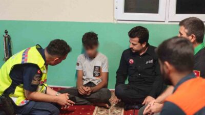 Andırın ilçesinde kaybolan 12 yaşındaki çocuk sağ salim bulunduğunda. Göktepe