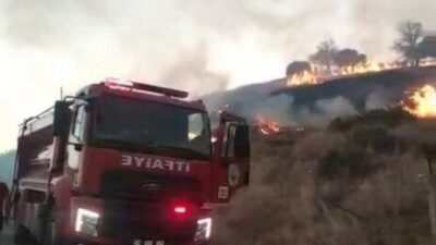 Kahta ilçesine bağlı Bostanlı köyünde çıkan anız yangını, köy sakinlerinde