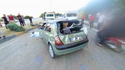 Isparta’nın Eğirdir ilçesinde meydana gelen trafik kazasında, bir kamyonet ile