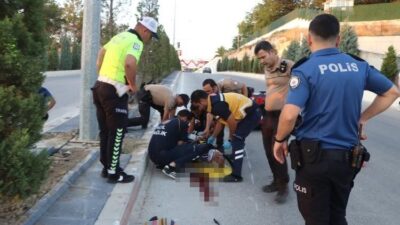 Karaman’da meydana gelen trafik kazasında, bir otomobilin çarpması sonucu ağır