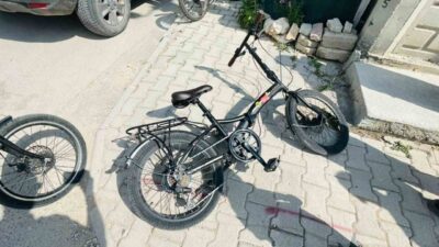 Karaman’da meydana gelen bir trafik kazasında, pikap ile bisiklet çarpıştı