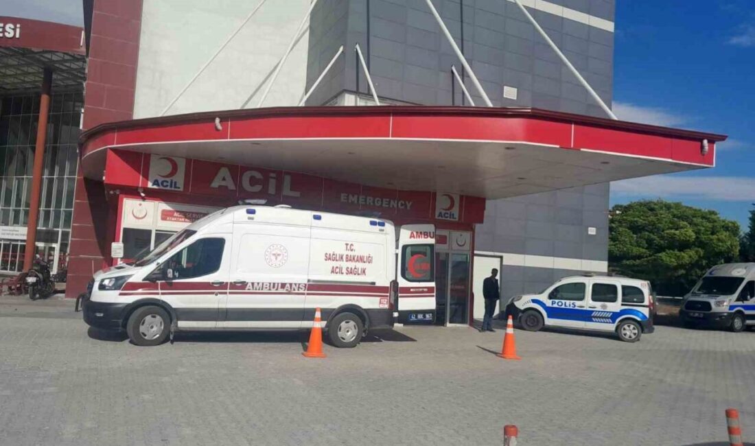 Konya’nın Karapınar ilçesinde meydana gelen trafik kazasında, iki otomobil çarpıştı