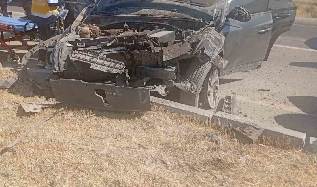 Konya’nın Karapınar ilçesinde meydana gelen bir tek taraflı trafik kazasında