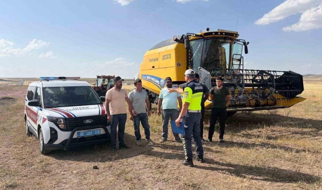 Kars İl Jandarma Komutanlığı, hasat sezonunda kırsal bölgelerde trafik kazalarını
