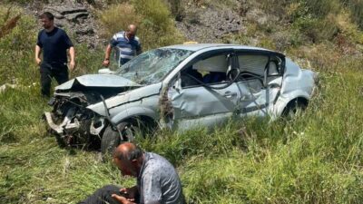 Kars’ta yaşanan trafik kazasında, Arpaçay ilçesinden Kars istikametine seyir halinde