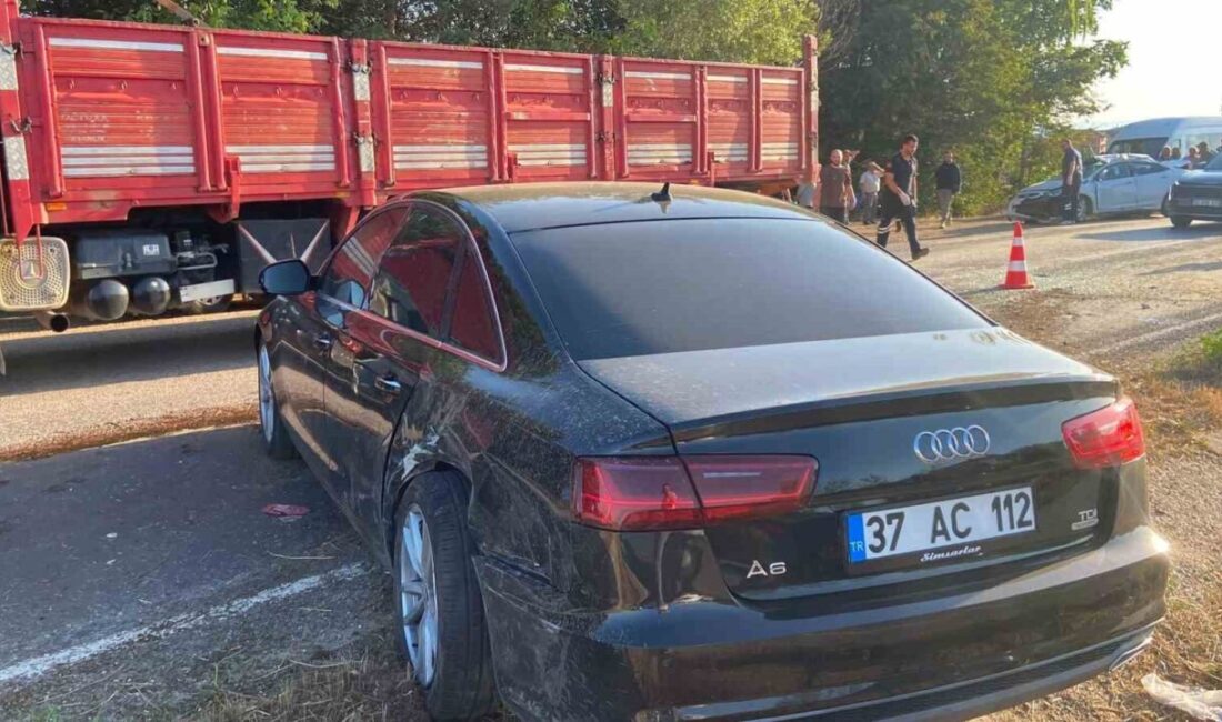 Kastamonu’da meydana gelen trafik kazasında, iki otomobilin çarpışması sonucu 2